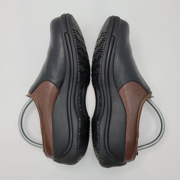 Dansko Clog Women's Leather Slip On Black Brown 4041-020200 US 10 EU 41 - Picture 6 of 8